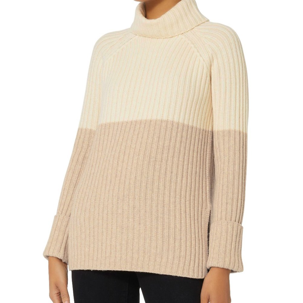 Intermix Mireya Colorblock Cashmere Sweater